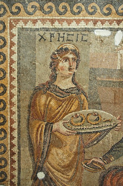 Mosaic of Chresis, (detail) by Roman